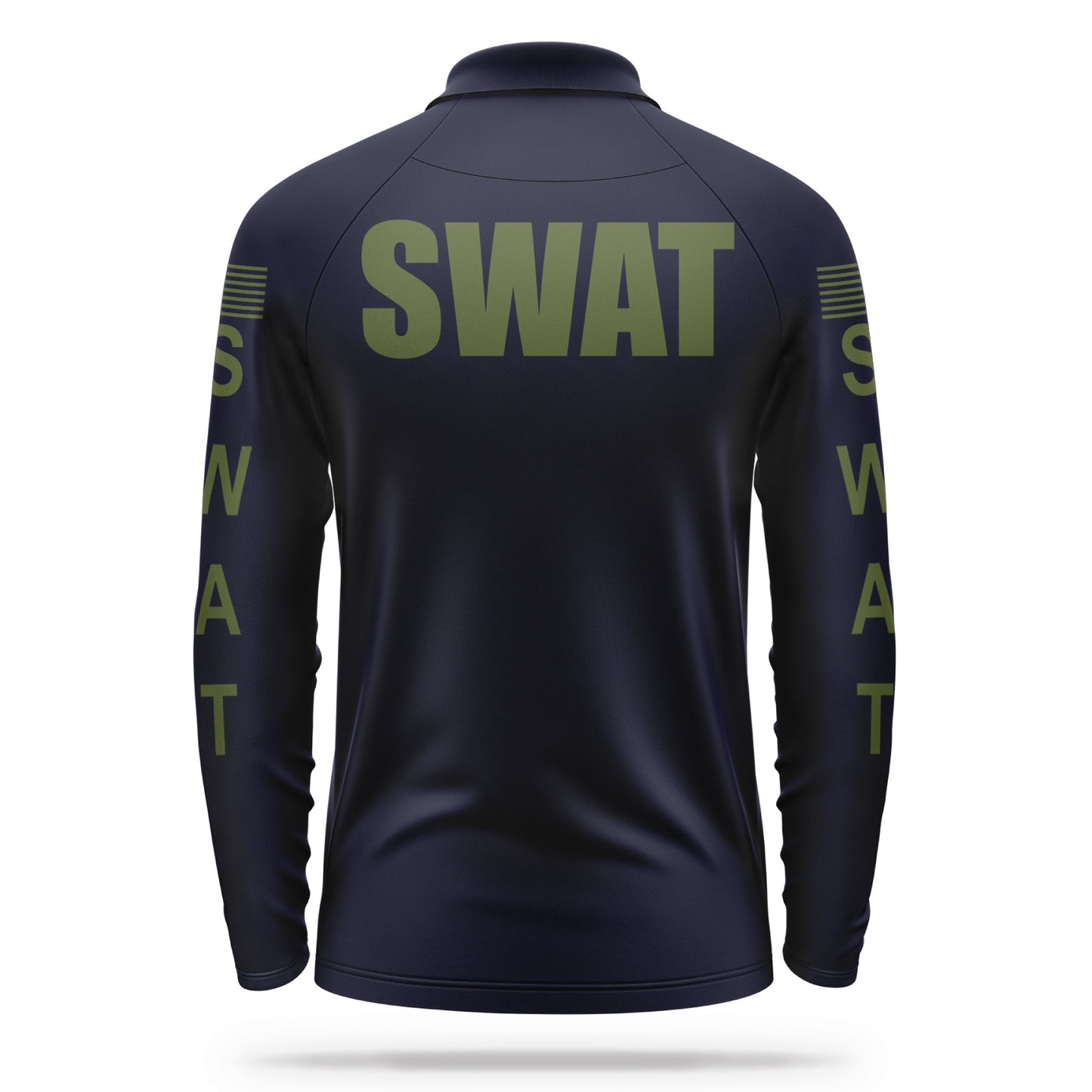 [SWAT] Men's Performance Polo Long Sleeve [NVY/GRN] 13 Fifty Apparel 