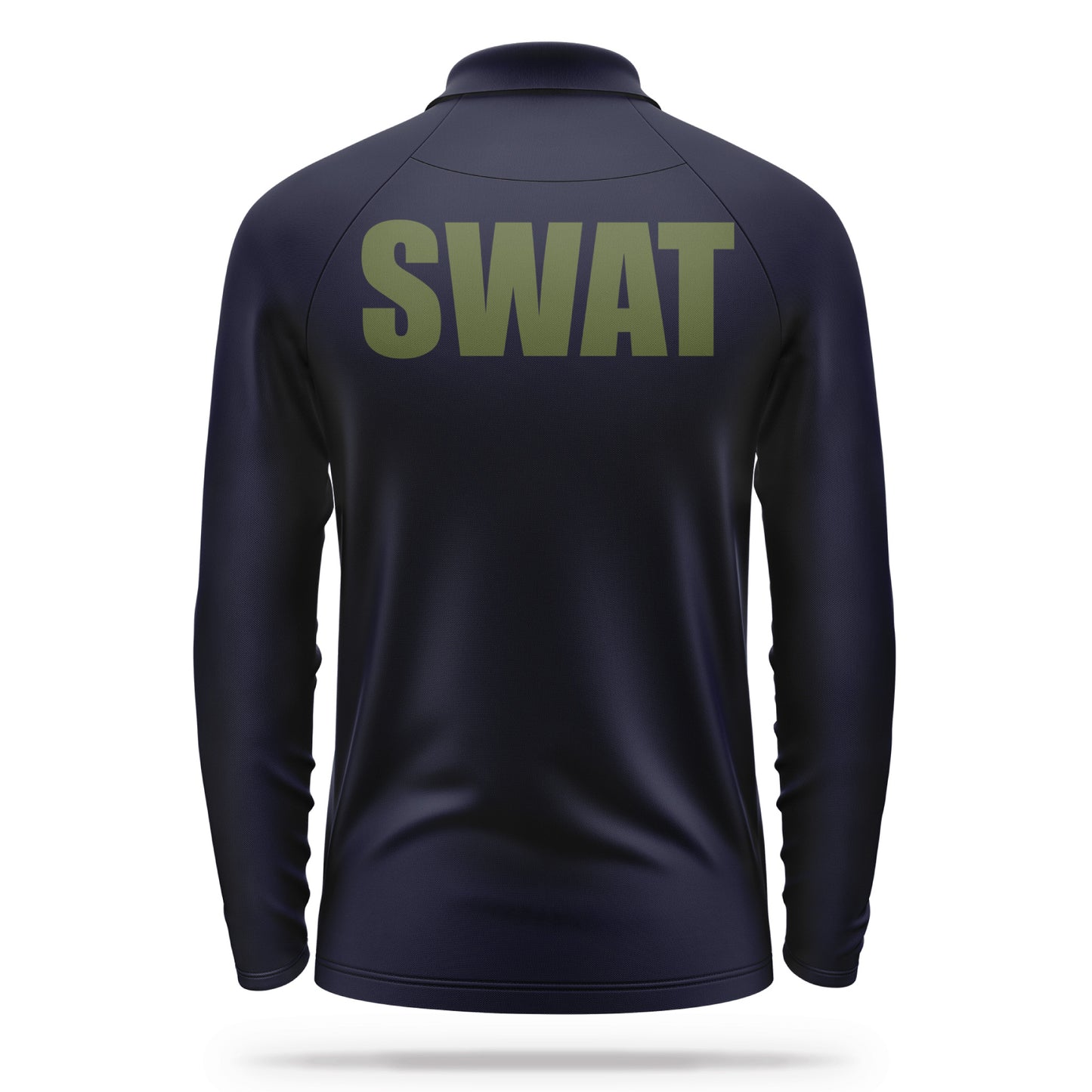 [SWAT] Men's Performance Polo Long Sleeve [NVY/GRN]-13 Fifty Apparel