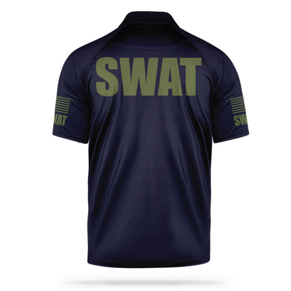 [SWAT] Men's Performance Polo [NVY/GRN] 13 Fifty Apparel 