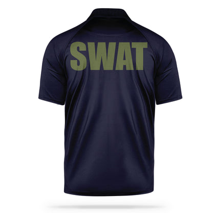 [SWAT] Men's Performance Polo [NVY/GRN]-13 Fifty Apparel