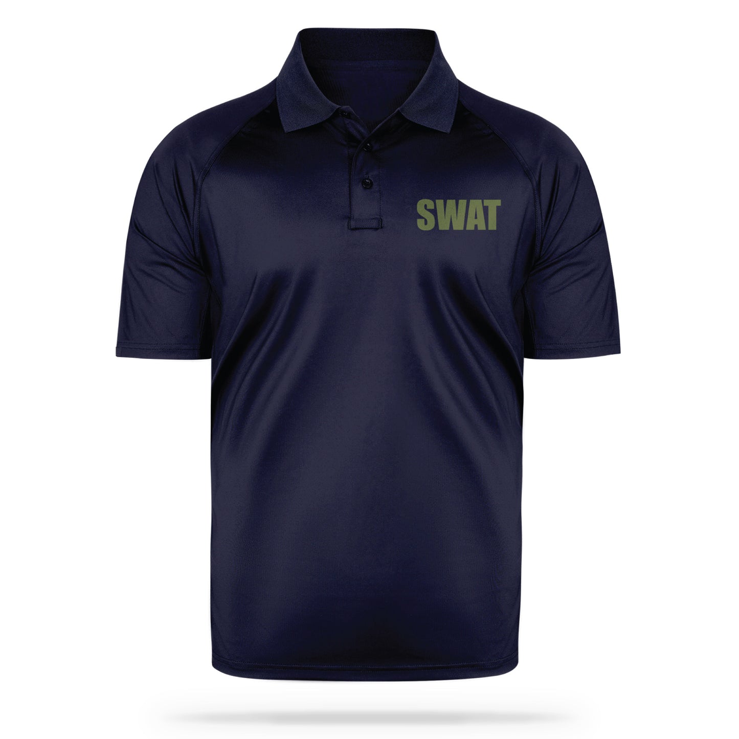 [SWAT] Men's Performance Polo [NVY/GRN]-13 Fifty Apparel