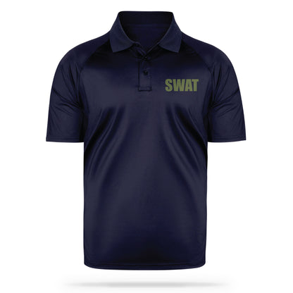 [SWAT] Men's Performance Polo [NVY/GRN]-13 Fifty Apparel