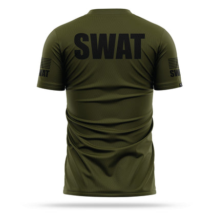 [SWAT] Men's Performance Shirt [GRN/BLK]-13 Fifty Apparel