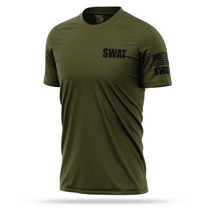 [SWAT] Men's Performance Shirt [GRN/BLK]-13 Fifty Apparel