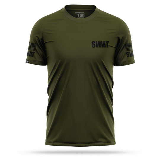 [SWAT] Men's Performance Shirt [GRN/BLK] 13 Fifty Apparel 