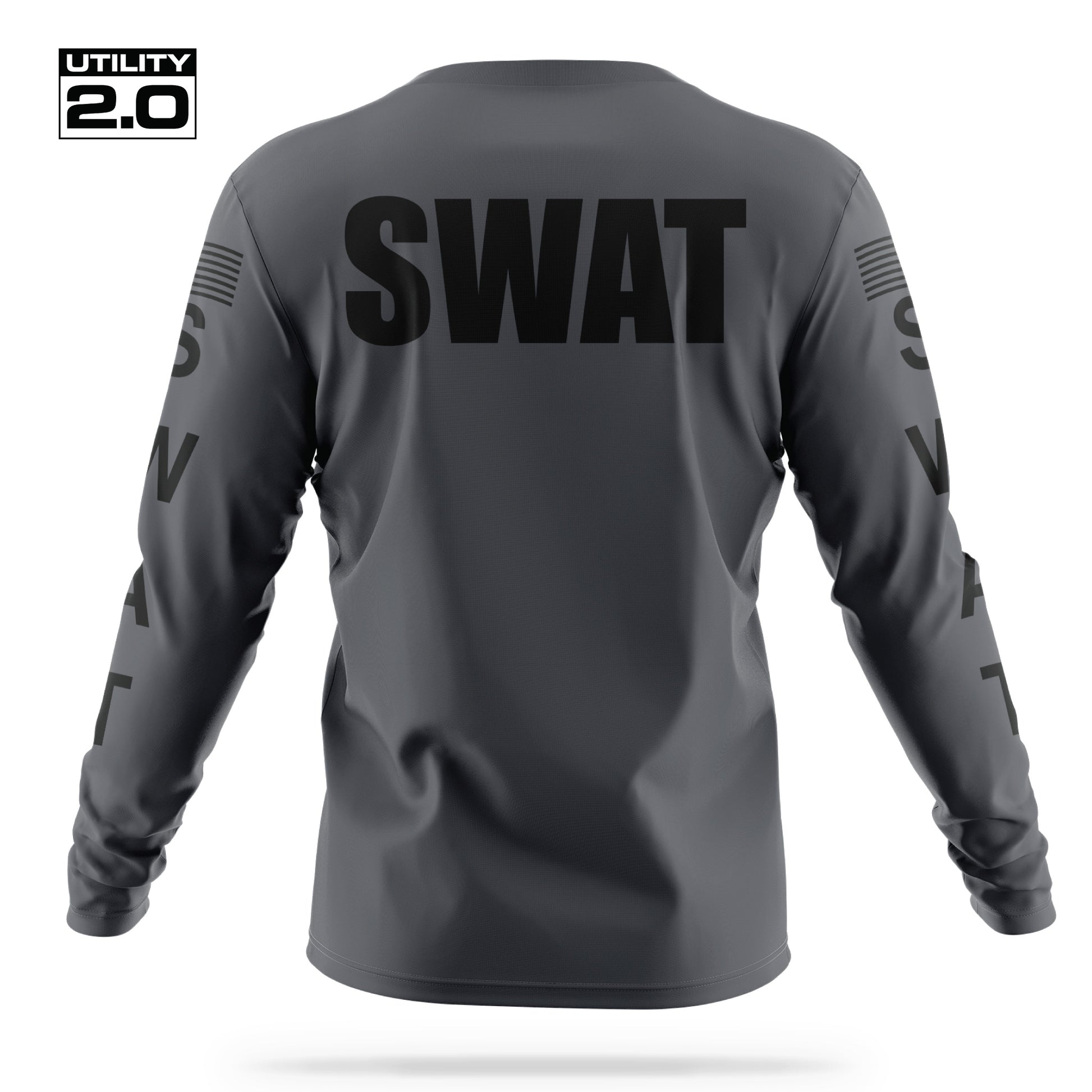 [SWAT] Men's Utility 2.0 Long Sleeve [CHAR/BLK]-13 Fifty Apparel