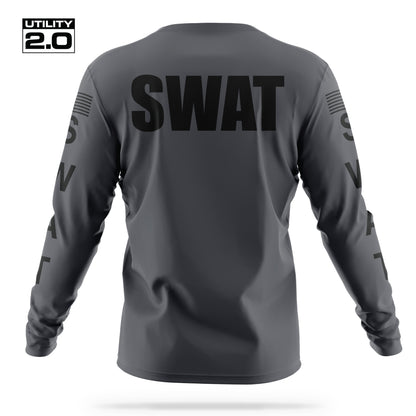 [SWAT] Men's Utility 2.0 Long Sleeve [CHAR/BLK]-13 Fifty Apparel