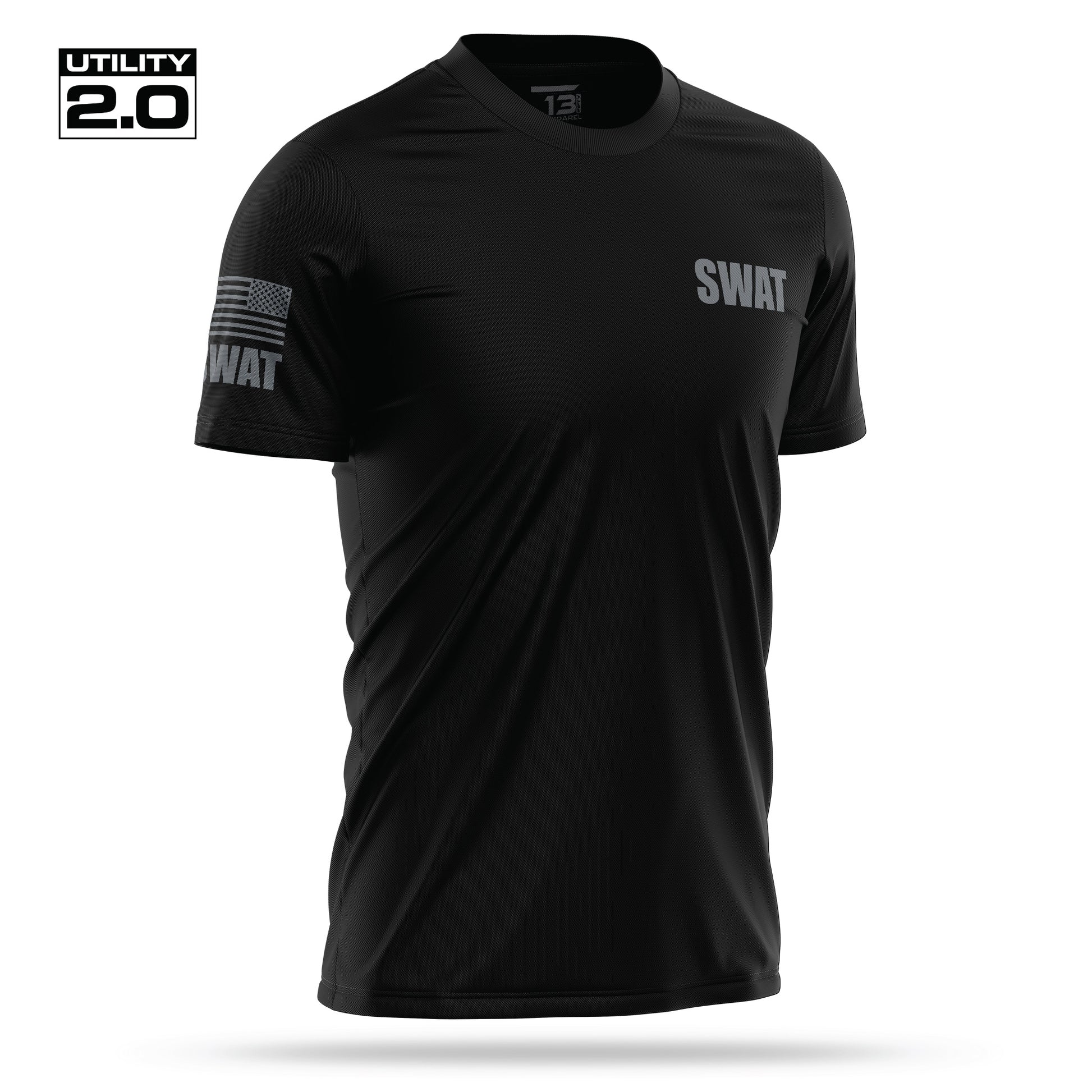 [SWAT] Men's Utility 2.0 Short Sleeve [BLK/GRY]-13 Fifty Apparel