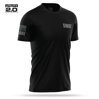 [SWAT] Men's Utility 2.0 Short Sleeve [BLK/GRY]-13 Fifty Apparel