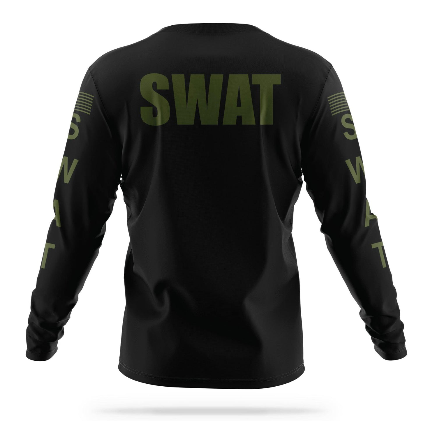 [SWAT] Men's Utility Long Sleeve [BLK/GRN]-13 Fifty Apparel