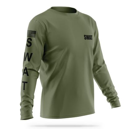 [SWAT] Men's Utility Long Sleeve [GRN/BLK]-13 Fifty Apparel