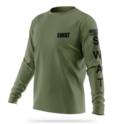 [SWAT] Men's Utility Long Sleeve [GRN/BLK]-13 Fifty Apparel