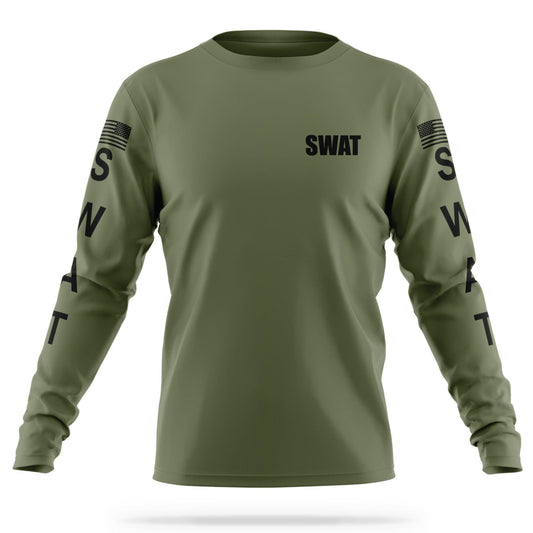 [SWAT] Men's Utility Long Sleeve [GRN/BLK]-13 Fifty Apparel