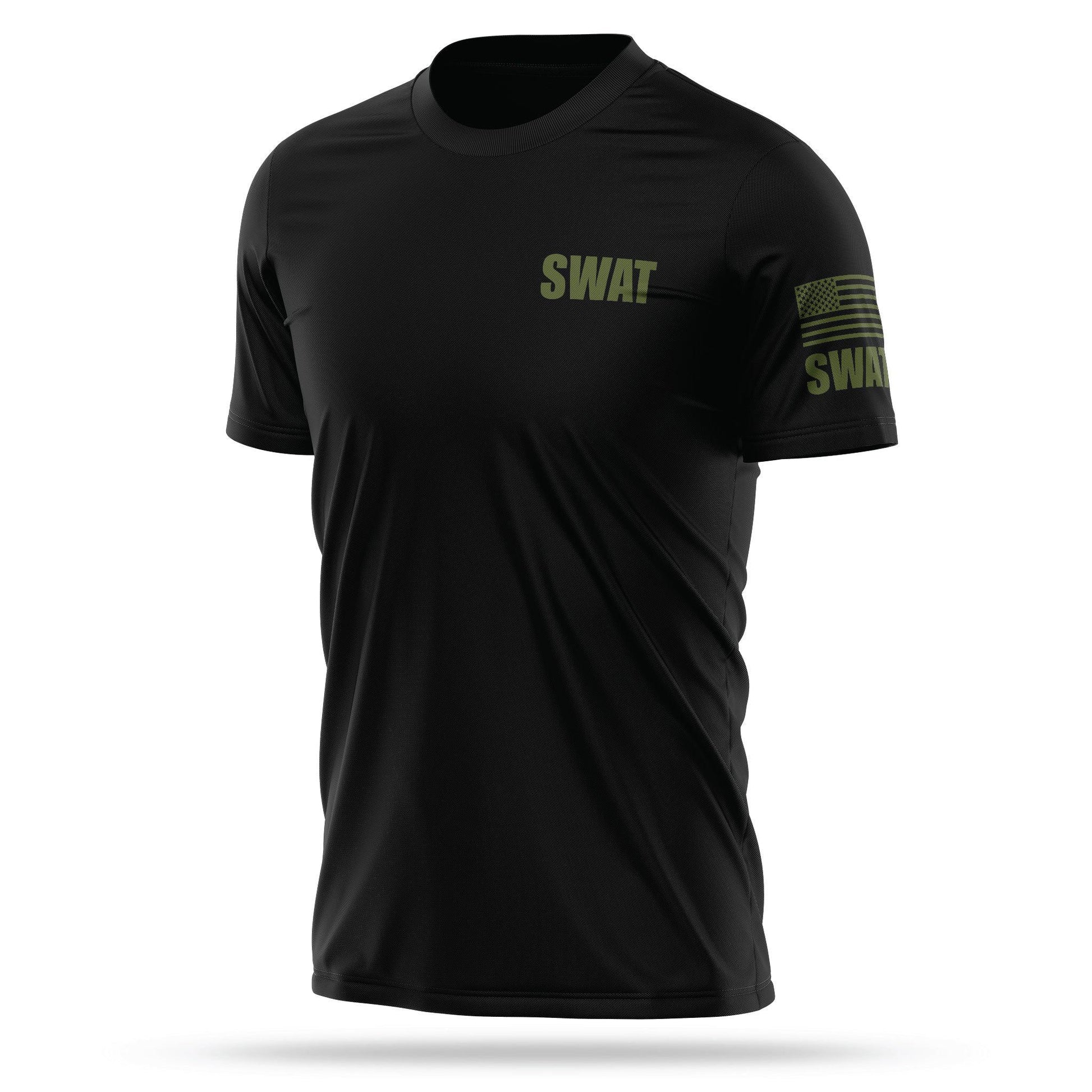 [SWAT] Men's Utility Shirt [BLK/GRN]-13 Fifty Apparel