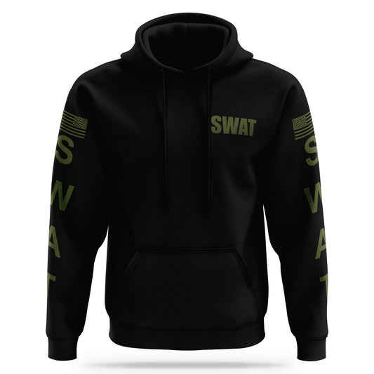 [SWAT] Performance Hoodie 2.0 [BLK/GRN]-13 Fifty Apparel