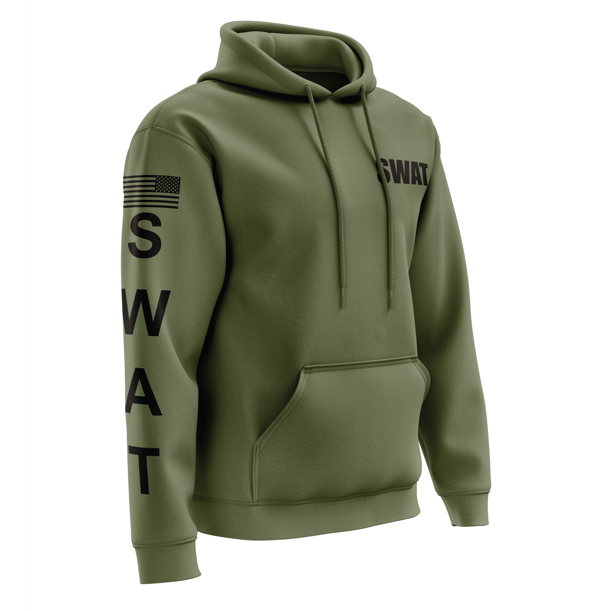 [SWAT] Performance Hoodie 2.0 [GRN/BLK]-13 Fifty Apparel