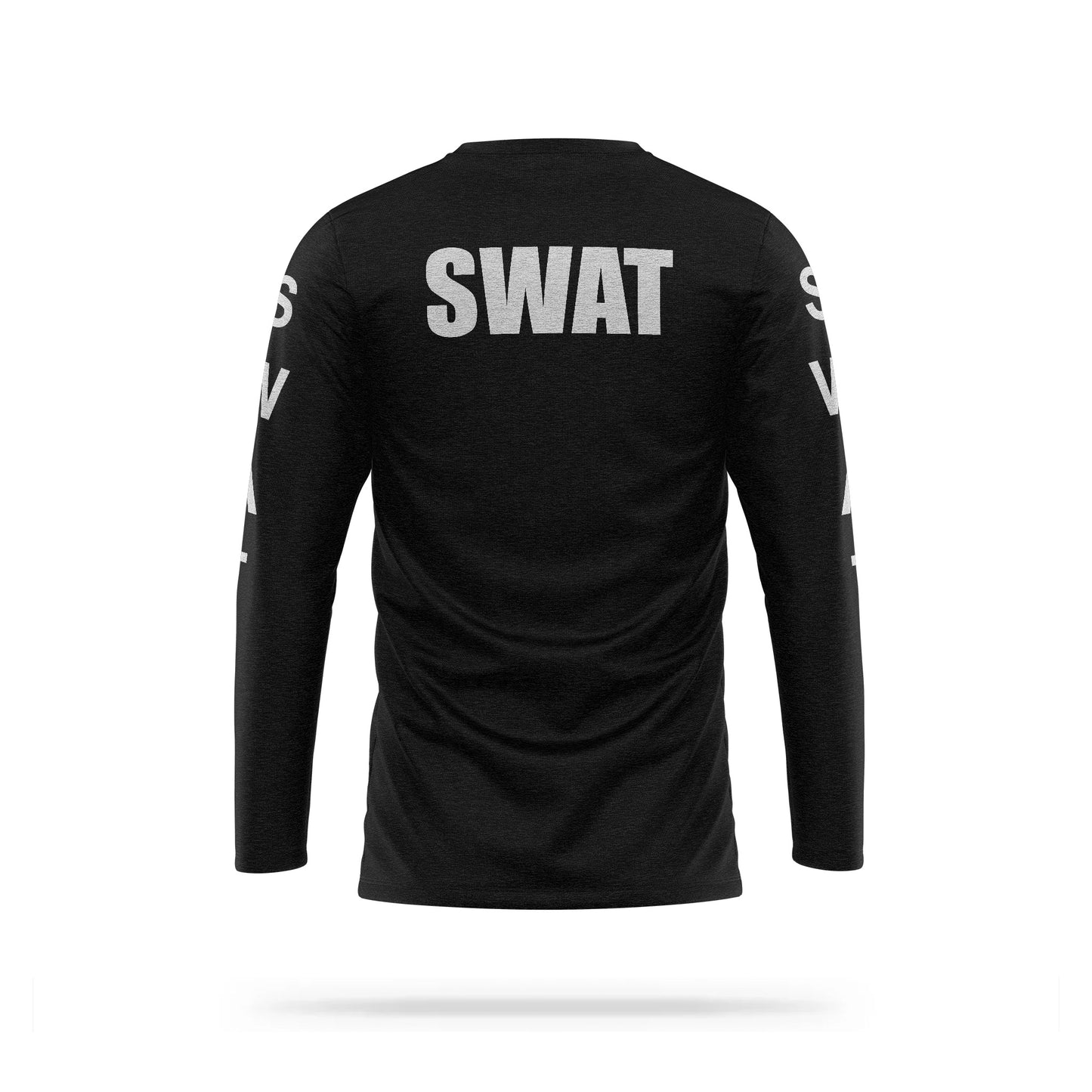 [SWAT] Reflective Cotton Blend Long Sleeve [BLK/REF]-13 Fifty Apparel