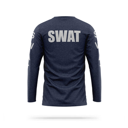 [SWAT] Reflective Cotton Blend Long Sleeve [NVY/REF]-13 Fifty Apparel