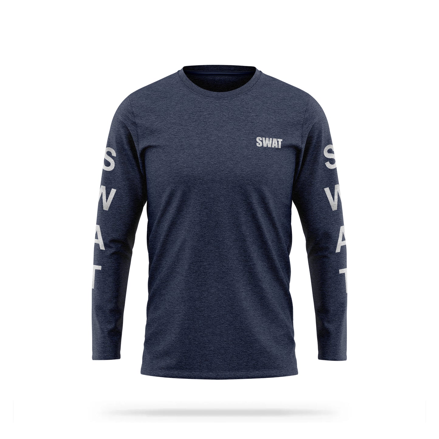 [SWAT] Reflective Cotton Blend Long Sleeve [NVY/REF]-13 Fifty Apparel