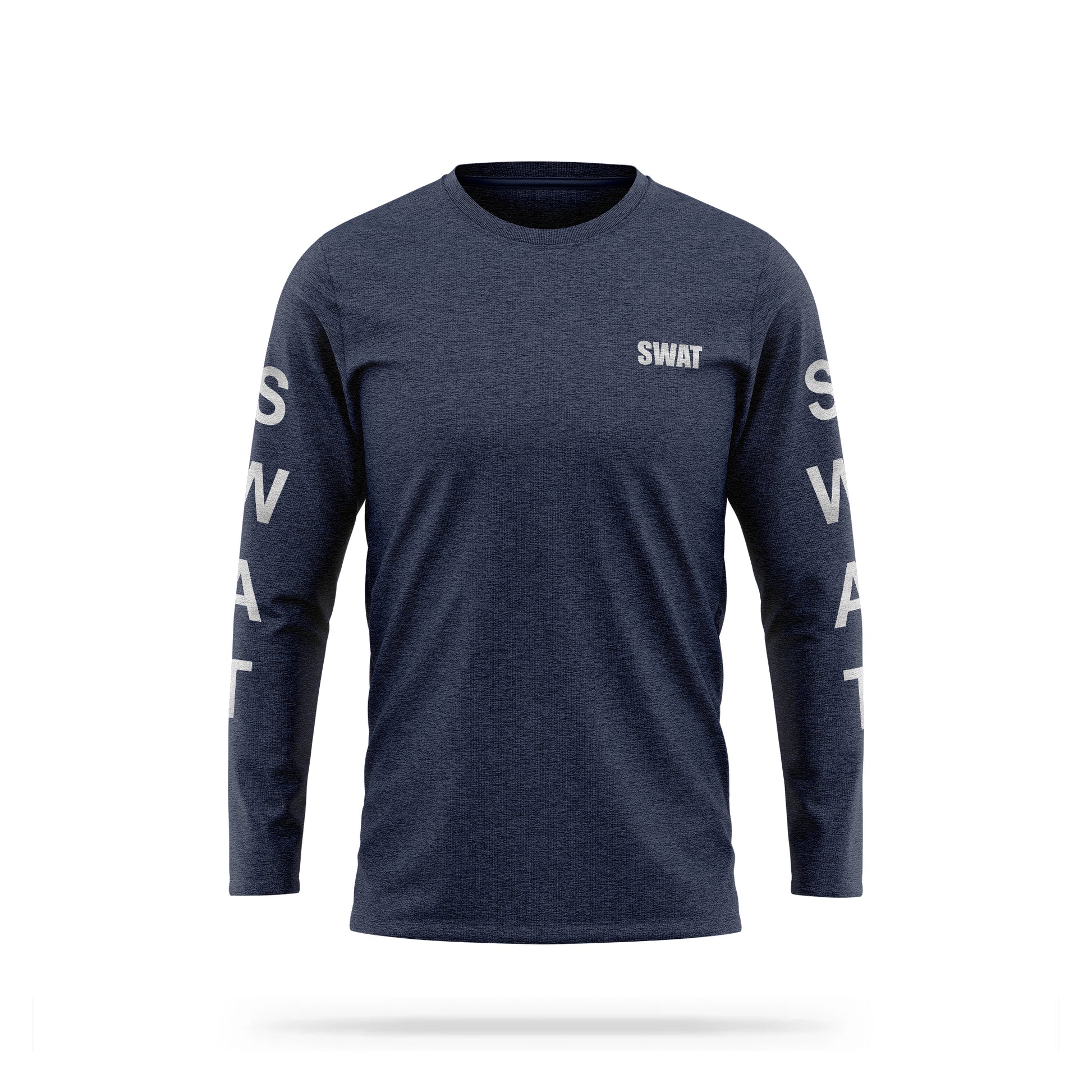 [SWAT] Reflective Cotton Blend Long Sleeve [NVY/REF]-13 Fifty Apparel