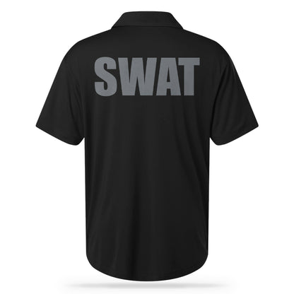 SWAT UTILITY POLO BLK/GRY-13 Fifty Apparel