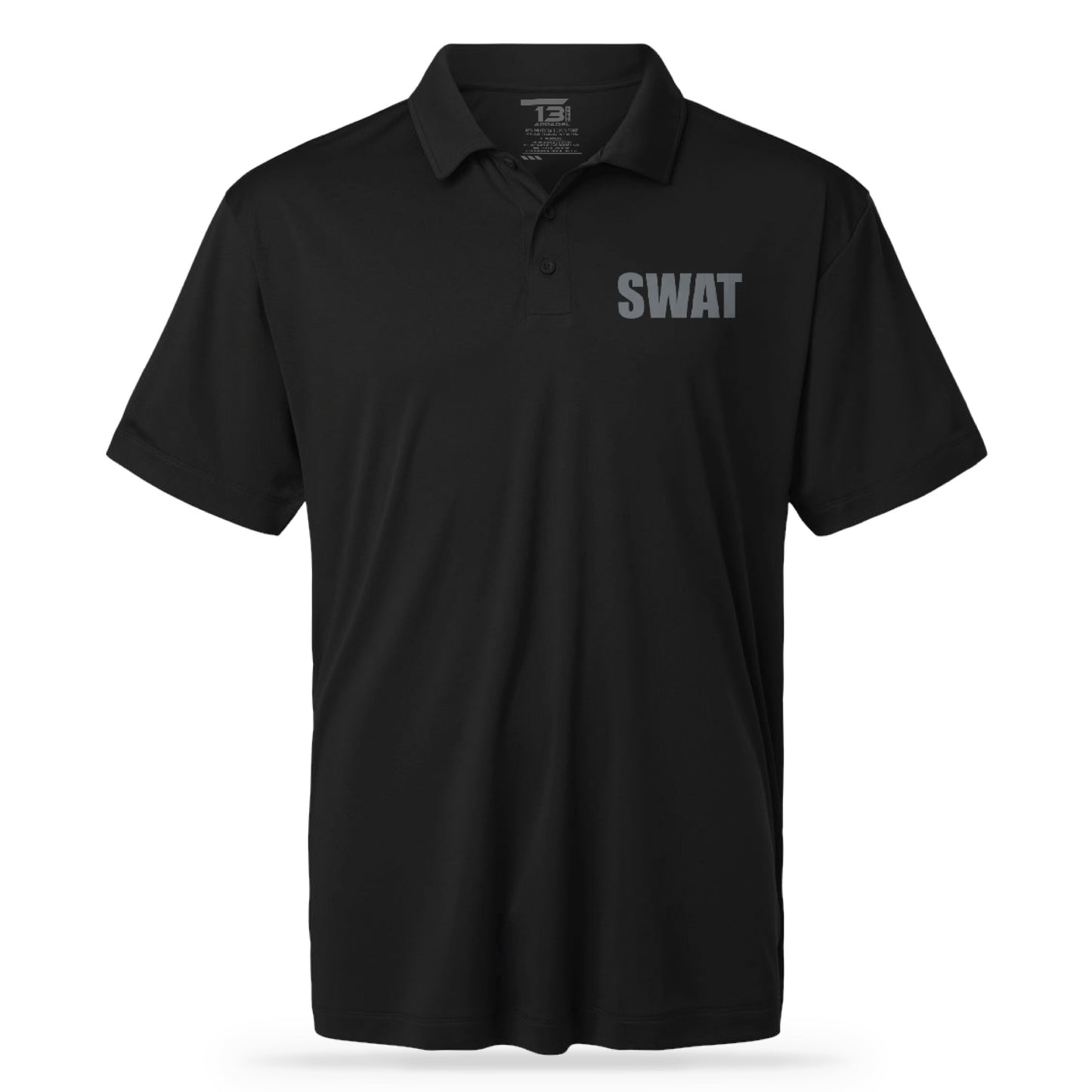 SWAT UTILITY POLO BLK/GRY-13 Fifty Apparel