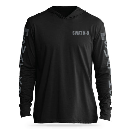 [SWAT K9] Cotton Hooded Tee [BLK/GRY]