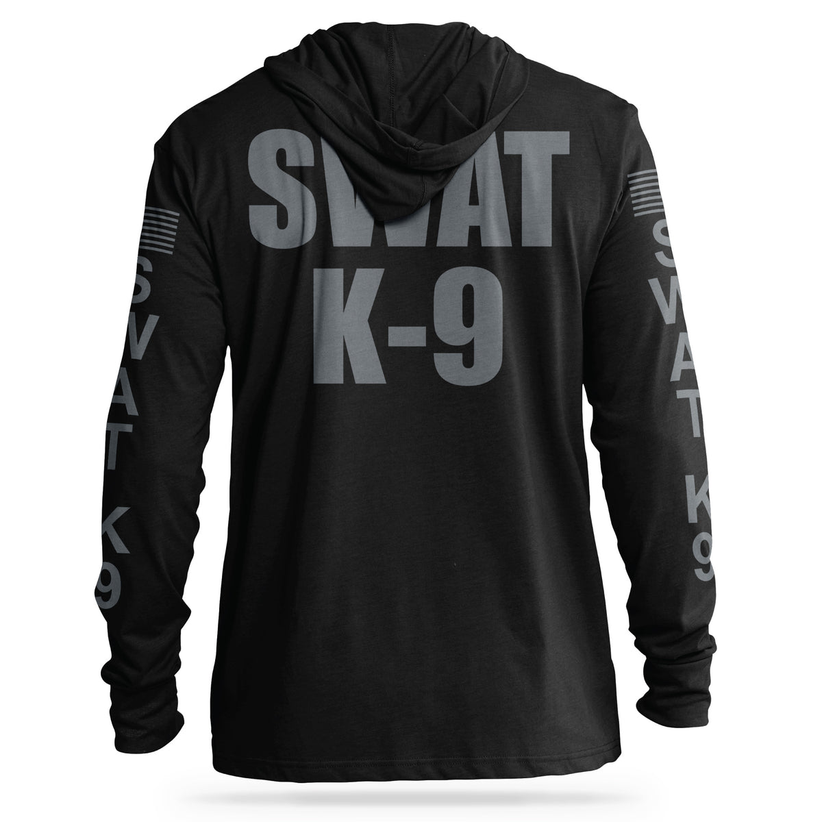 [SWAT K9] Cotton Hooded Tee [BLK/GRY]