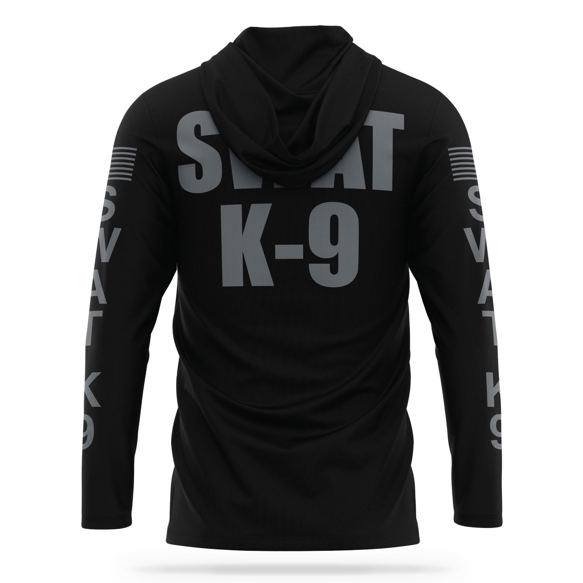 [SWAT K9] Men's Hooded Long Sleeve [BLK/GRY]