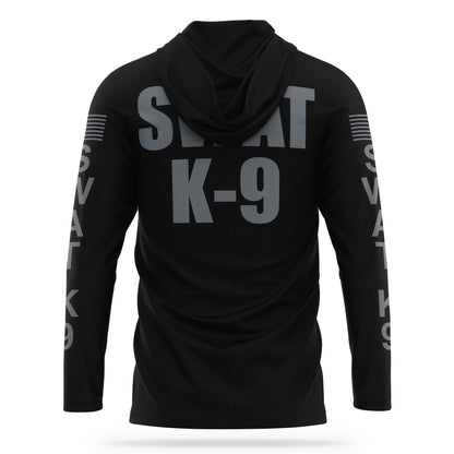 [SWAT K9] Men's Hooded Long Sleeve [BLK/GRY]