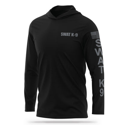 [SWAT K9] Men's Hooded Long Sleeve [BLK/GRY]