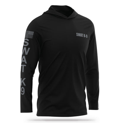 [SWAT K9] Men's Hooded Long Sleeve [BLK/GRY]