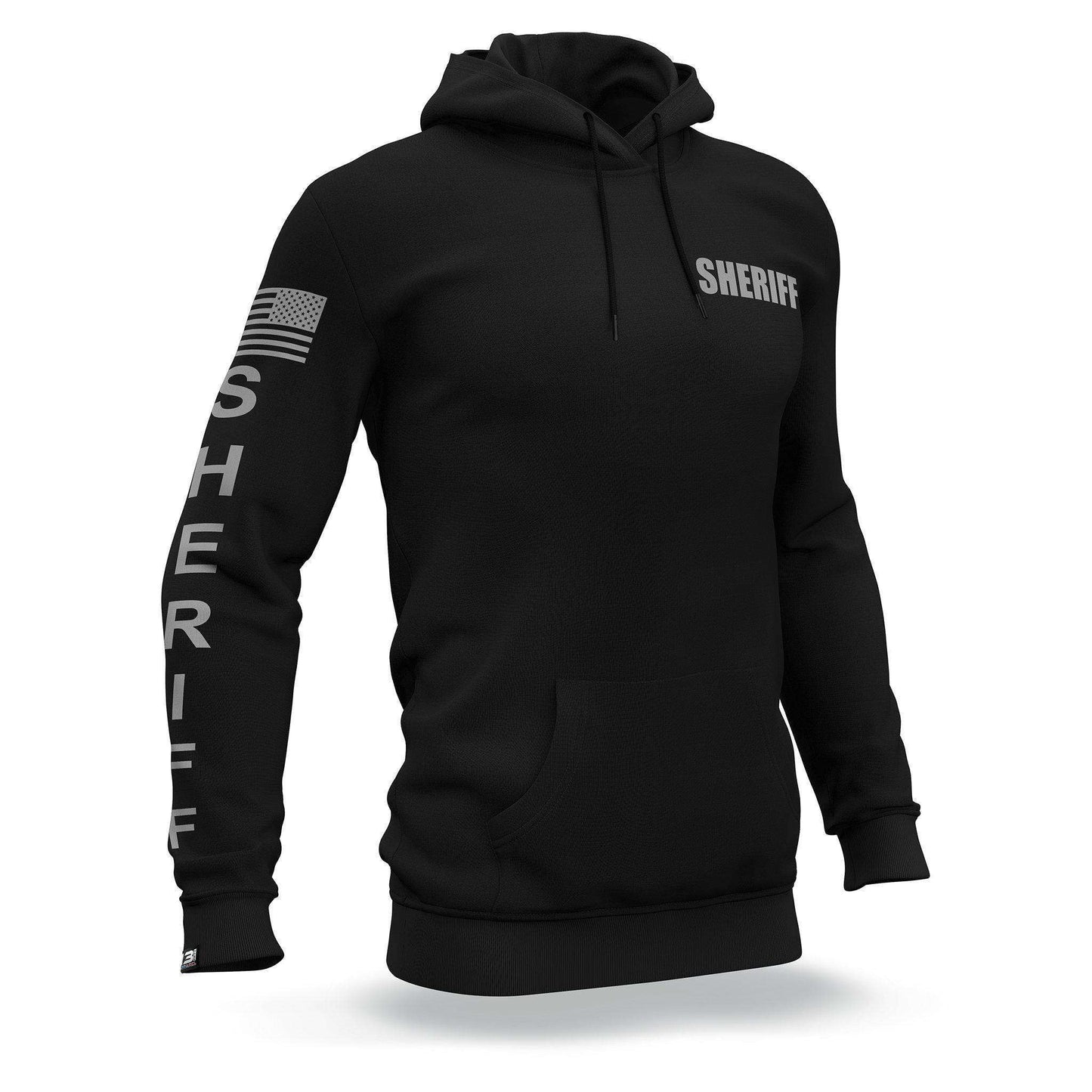 [SHERIFF] Performance Hoodie [BLK/GRY]-13 Fifty Apparel