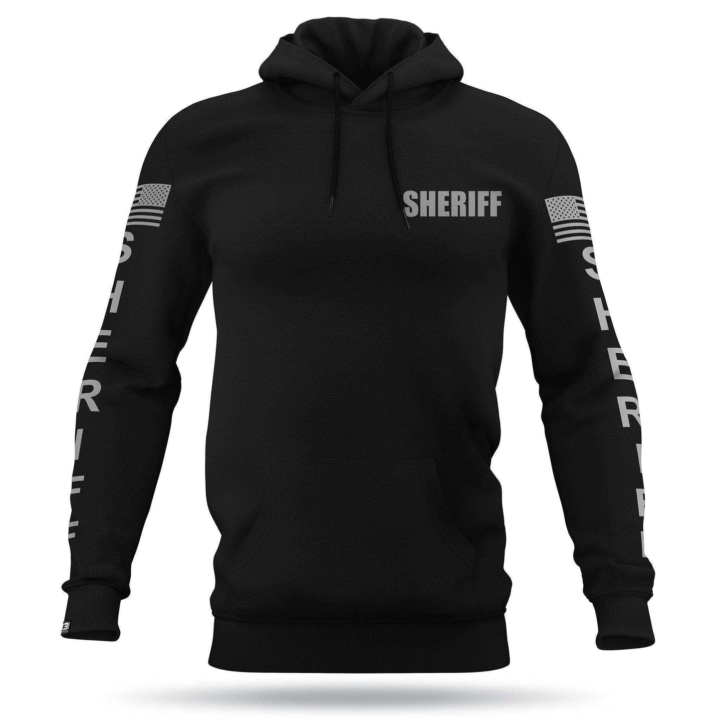 [SHERIFF] Performance Hoodie [BLK/GRY]-13 Fifty Apparel