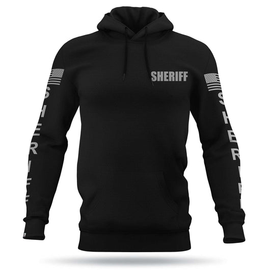 Sheriff Performance Hoodie [BLK/GRY]-13 Fifty Apparel