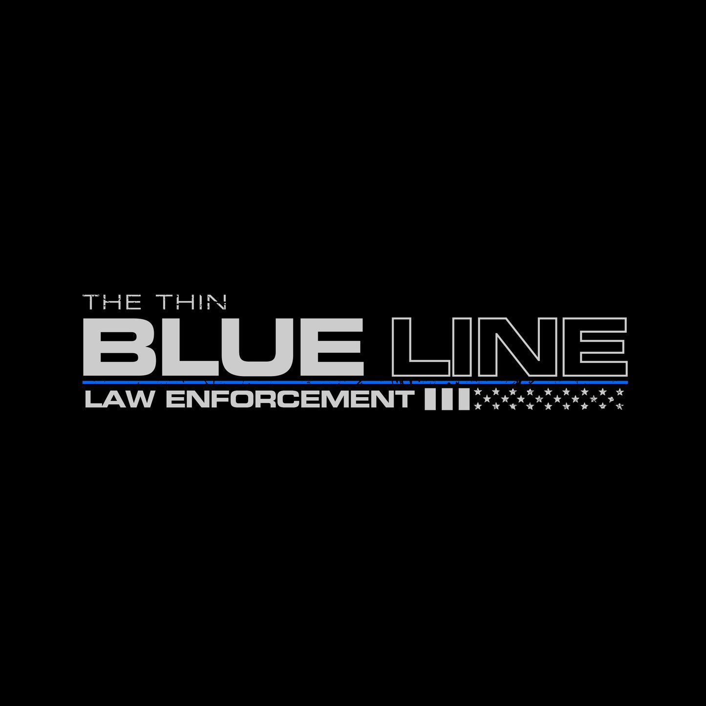 [THIN BLUE LINE] Cotton Blend Shirt [BLK]-13 Fifty Apparel