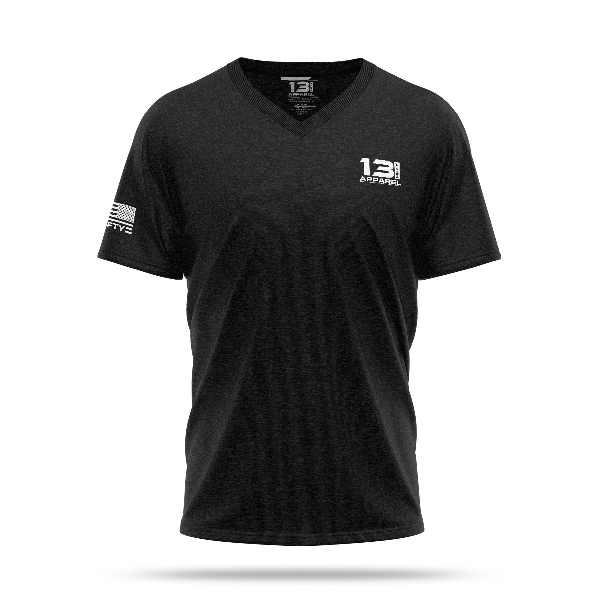 [TRI-BLEND] V-Neck Shirt [BLK]-13 Fifty Apparel