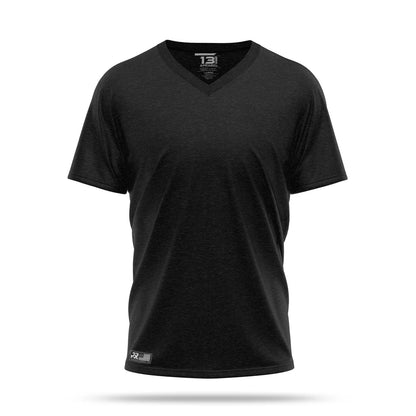 [TRI-BLEND] V-Neck Shirt [BLK]-13 Fifty Apparel
