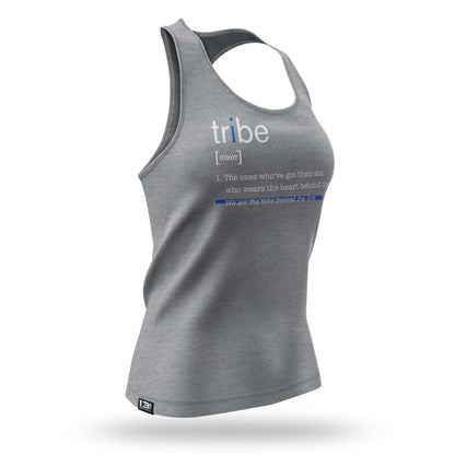 [TRIBE] Women's Racerback Tank [GRY/WHT]-13 Fifty Apparel