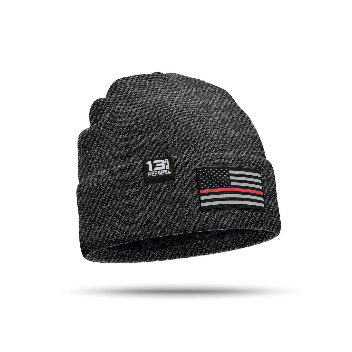 [TRL FLAG] Knit Beanie [RED LINE]-13 Fifty Apparel