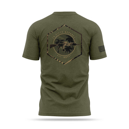 [TROPICAL TRIGGER] Cotton Blend Shirt [GRN/TAN]-13 Fifty Apparel