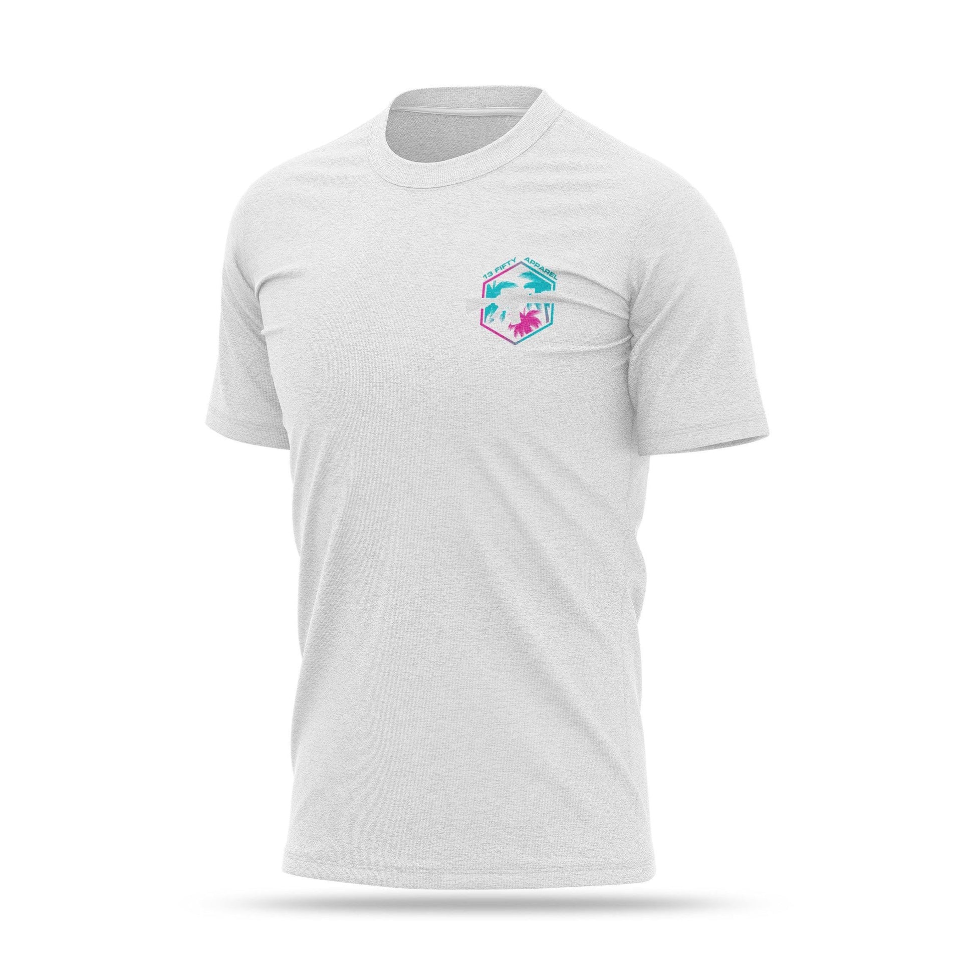 [TROPICAL TRIGGER] Cotton Blend Shirt [WHT/PNK]-13 Fifty Apparel