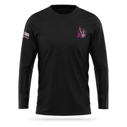 [UNITED IN PINK] Cotton Blend Long Sleeve [BLK/PNK]-13 Fifty Apparel