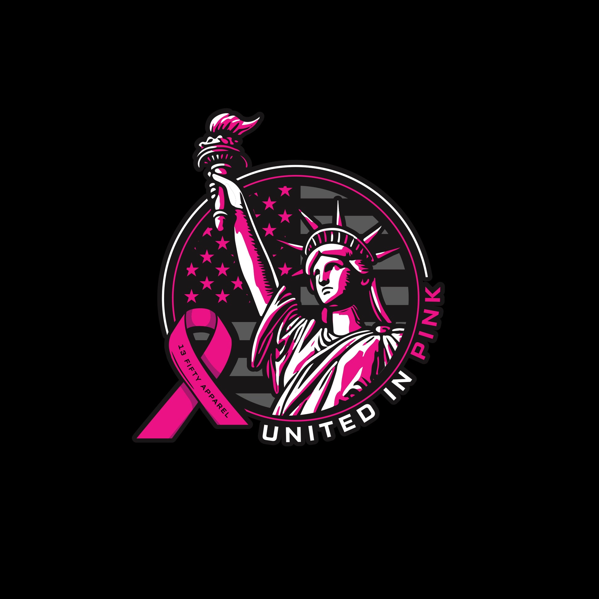 [UNITED IN PINK] LEOTEX® Cap [BLK/PNK]-13 Fifty Apparel