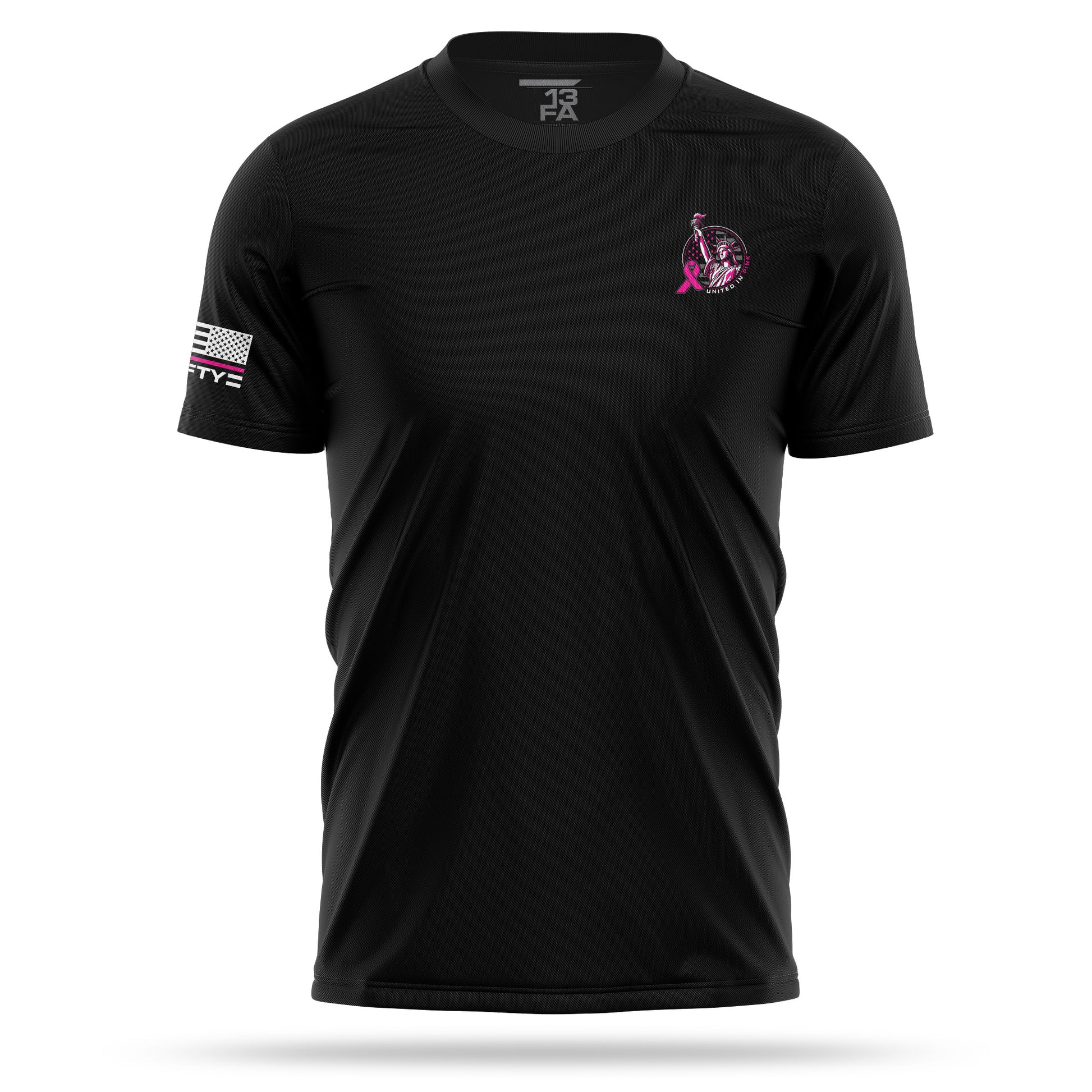 [UNITED IN PINK] Men's Utility Shirt [BLK/PNK]-13 Fifty Apparel
