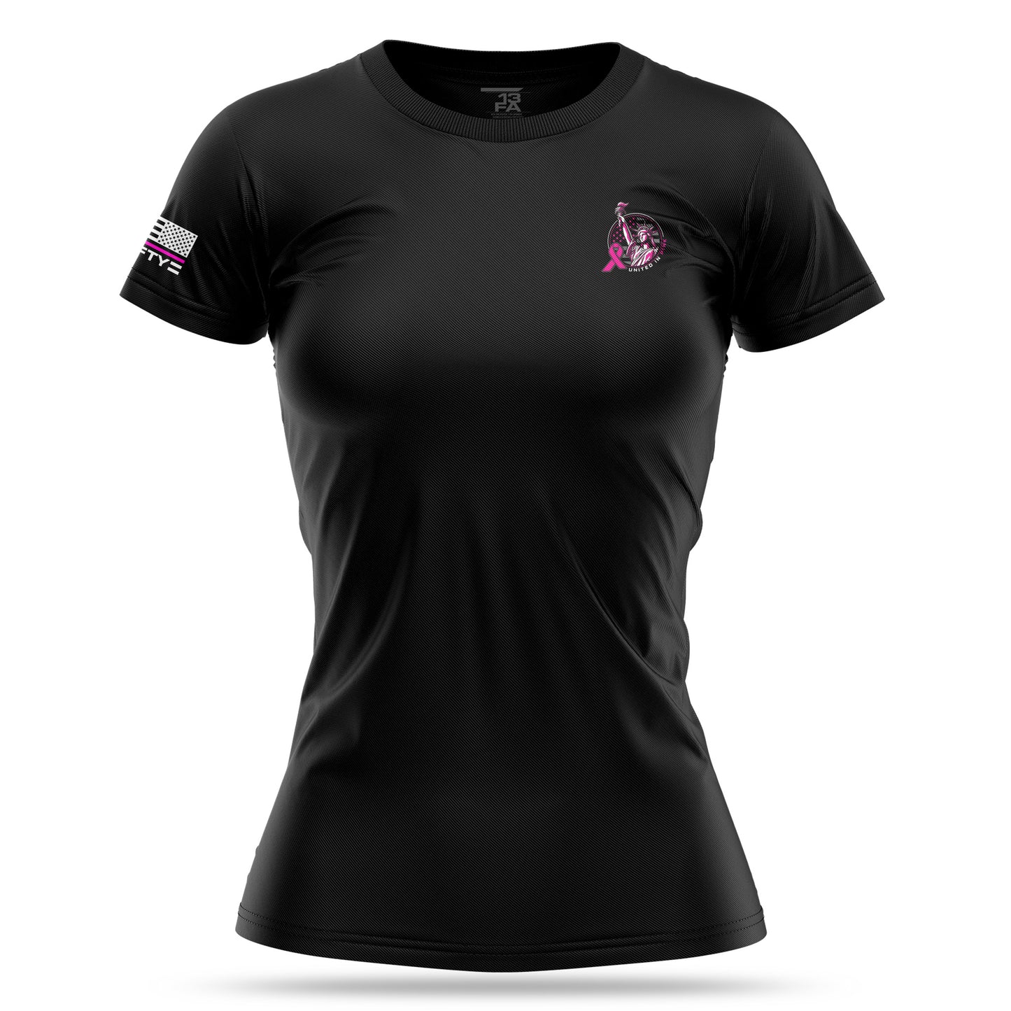 [UNITED IN PINK] Women's Utility Shirt [BLK/PNK]-13 Fifty Apparel