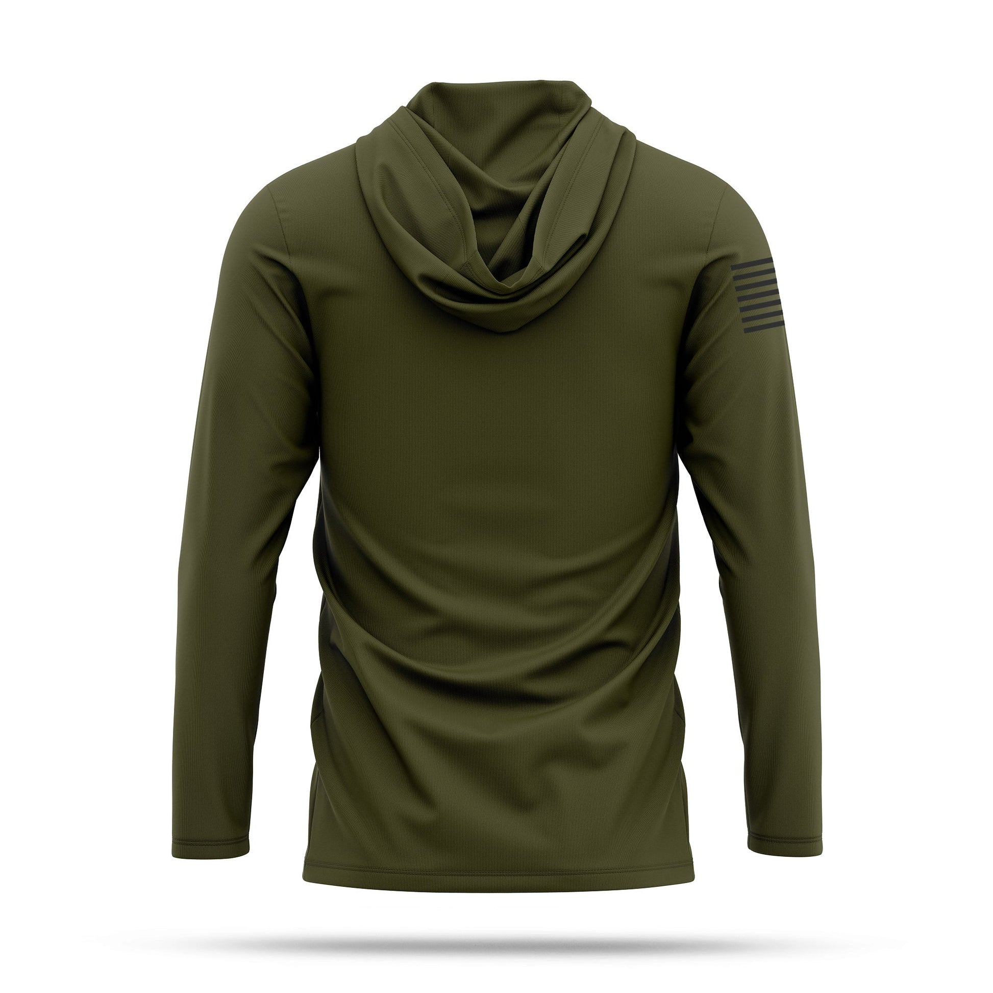 [UNMARKED] Men's Performance Hooded Long Sleeve [GRN]-13 Fifty Apparel