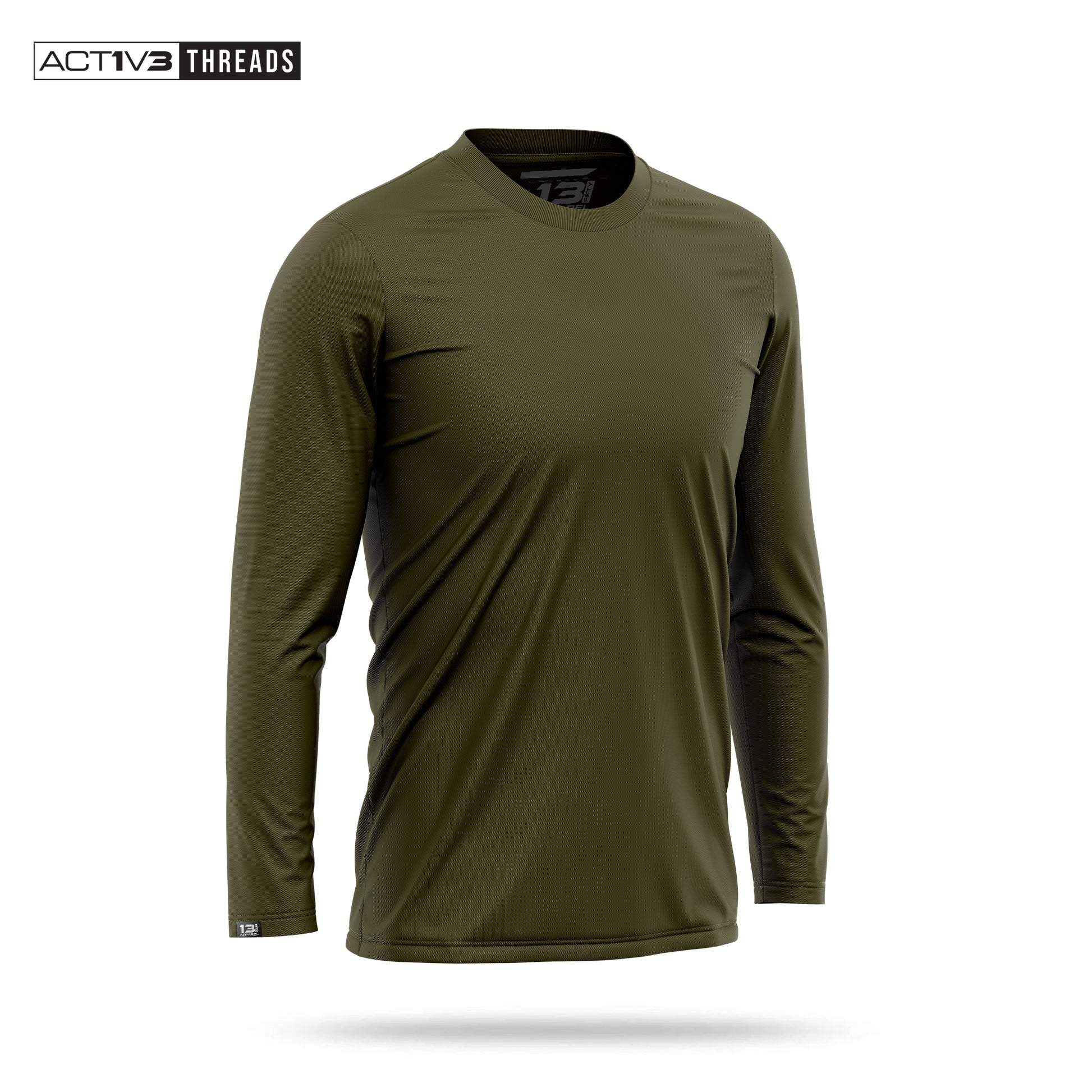 [UNMARKED] Men's Performance Long Sleeve [GRN]-13 Fifty Apparel