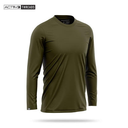 [UNMARKED] Men's Performance Long Sleeve [GRN]-13 Fifty Apparel