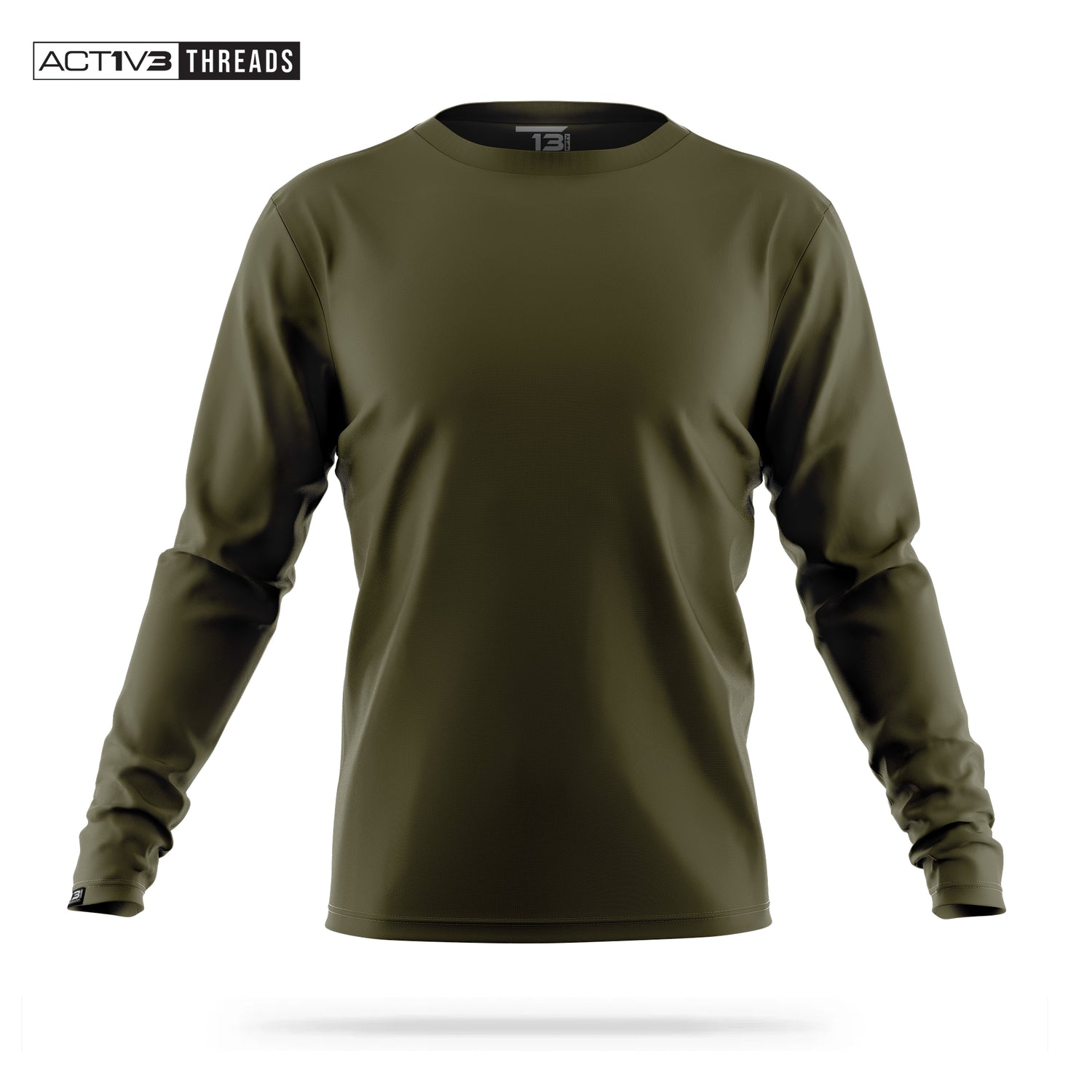 [UNMARKED] Men's Performance Long Sleeve [GRN]-13 Fifty Apparel